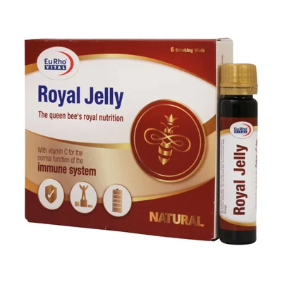 ویال خوراکی رویال ژلی یوروویتال 6 عددEurho Vital Royal Jelly 6 Drinking Vials