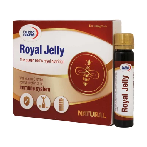 ویال خوراکی رویال ژلی یوروویتال 6 عددEurho Vital Royal Jelly 6 Drinking Vials