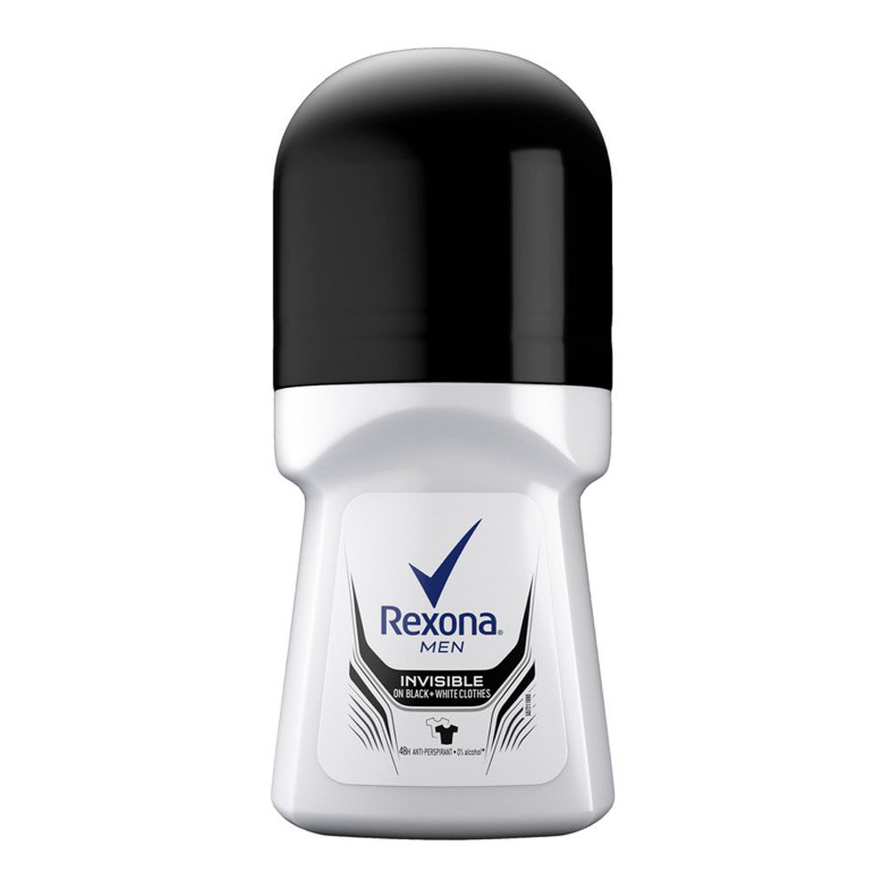 مام رول ضد تعریق مردانه رکسونا مدل Invisible Dry Black & White