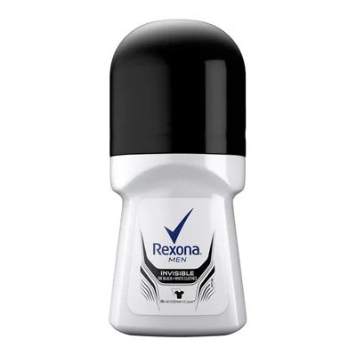 مام رول ضد تعریق مردانه رکسونا مدل Invisible Dry Black & White