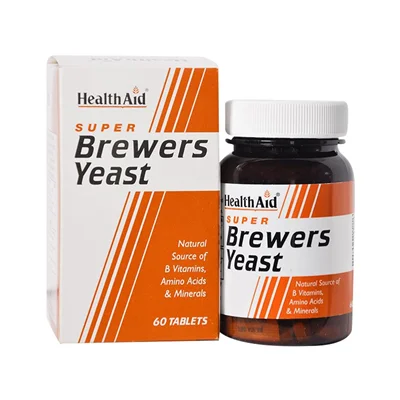 قرص مخمر آبجو هلث اید 60 عددHealth Aid Brewers Yeast 60 Tablets