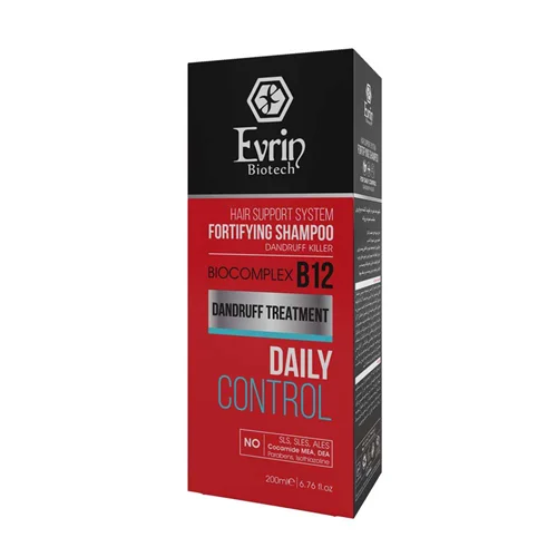 شامپو تقویت کننده و ضدشوره روزانه اورین200میل SHAMPOO FORTIFYING &ANTI-DANDRUFF DAILY CONTROL EVRIN