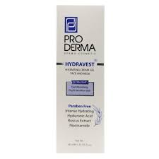 کرم ژل آبرسان صورت و گردن پرودرما مدل هیدراوست 40 میلی 40ml pro derma hydravest face neck cream gel