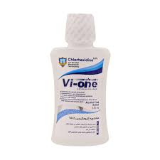 دهانشویه کلروهگزیدین 2 درصد وی وان 330 میلی لیتر Vi One Chlorhexidine 2 % Mouthwash 330 ml