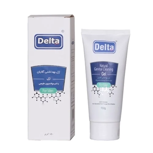 ژل بهداشتی آقایان دلتا150گرم DELTA natural genital cleaning gel for men
