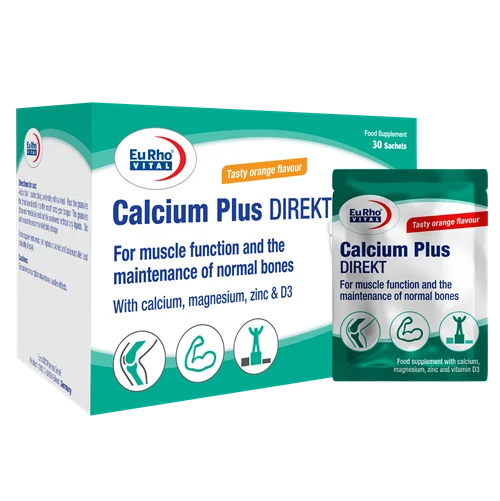 ساشه کلسیم پلاس دایرکت یوروویتال 30 عدد Eurhovital Calcium Plus Direkt 30 Sachets