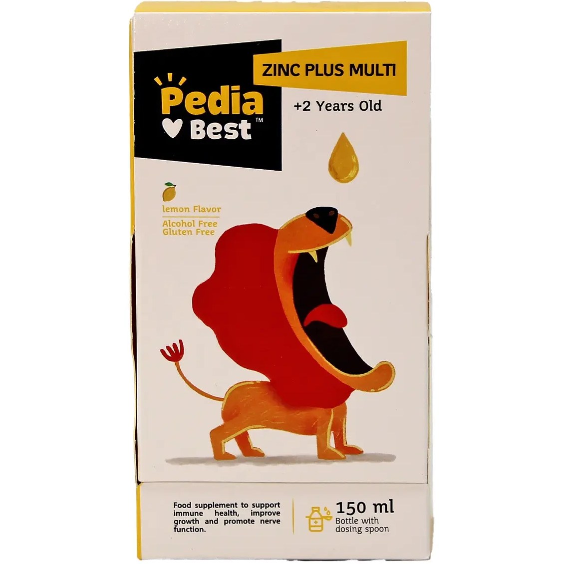 شربت زینک پلاس مولتی پدیابست مخصوص کودکان 150 میلی لیتر_(pedia best)zinc plus multi