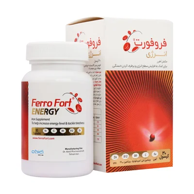 کپسول فروفورت انرژی داروسازی دکتر عبیدی 30 عددAbidi Ferro Fort Energy 30 Caps