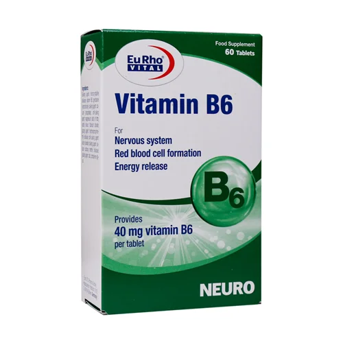 قرص ویتامین B6 یوروویتال 60 عدد_Eurho Vital Vitamin B6 60 Tablets