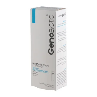 فوم شستشوی صورت پوست خشک ژنوبایوتیک 150 میلی لیتر  Geno Biotic Face Foam Clening for Dry and Sensitive Skin 150 ml