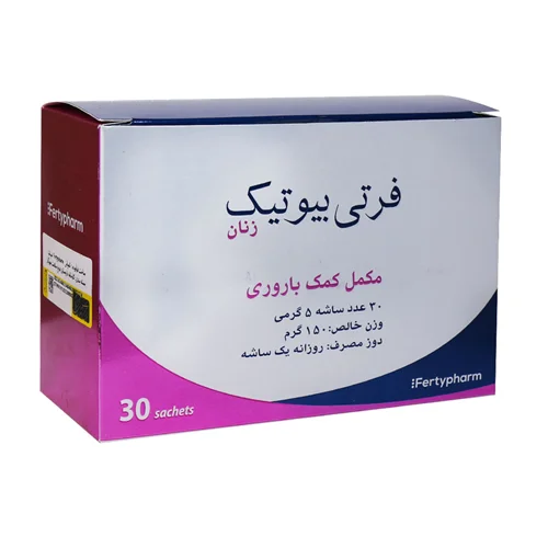 پودر فرتی بیوتیک زنان فرتی فارم 30 ساشه Ferty Pharm Ferty Biotic Woman 30 Sachets