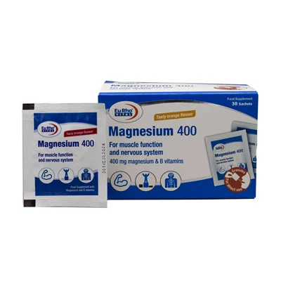 ساشه منیزیم 400 میلی گرم یوروویتال Eurho Vital Magnesium 400 30 Sachets