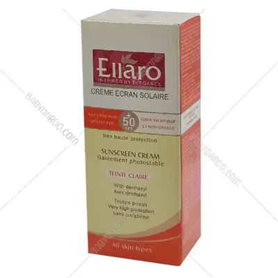کرم ضد آفتاب SPF50 انواع پوست (بژ روشن) الارو